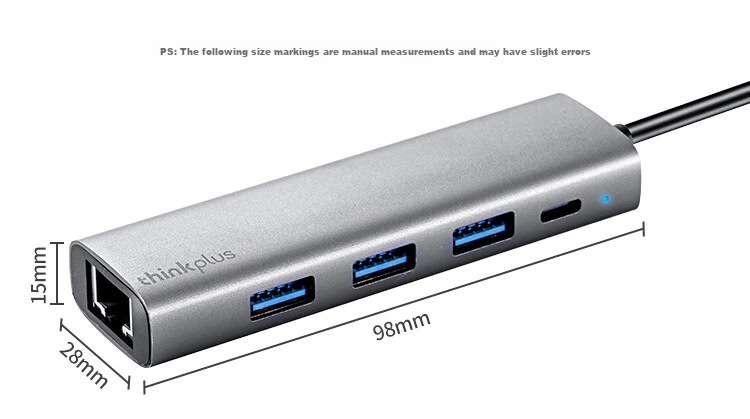 Адаптер-конвертер Lenovo ThinkPad USB в Ethernet RJ45 Gigabit, сетевой порт, USB-хаб, разветвитель, док-станция для ноутбука, удлинительный кабель LRA3