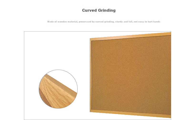 Меловая доска Bibiniu Cork Board Hanging 60*90см, декоративная, для прикалывания, с деревянной рамой, фотостена, доска для заметок, домашняя доска объявлений BBNH6090W