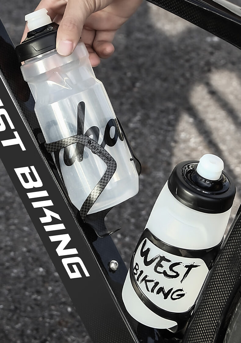 Велосипедная флягодержатель WestBiking из углеродного волокна, цельная формовка, ткань 3K Carbon