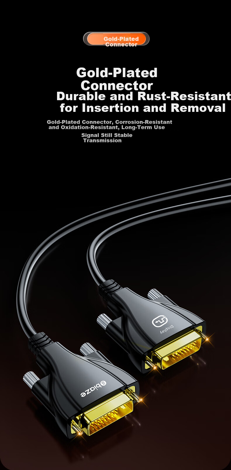 Кабель BIAZE Fiber Optic DVI 24+1, 30 метров, цифровой кабель высокой четкости DVI-D для компьютера, ноутбука, видеокарты, монитора, проектора