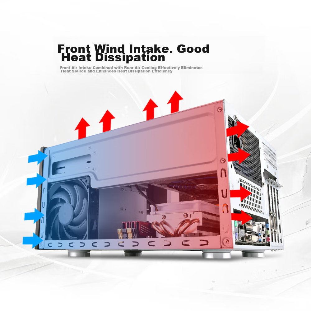 Корпус Silverstone SG11 M-ATX для ПК, черный, без блока питания