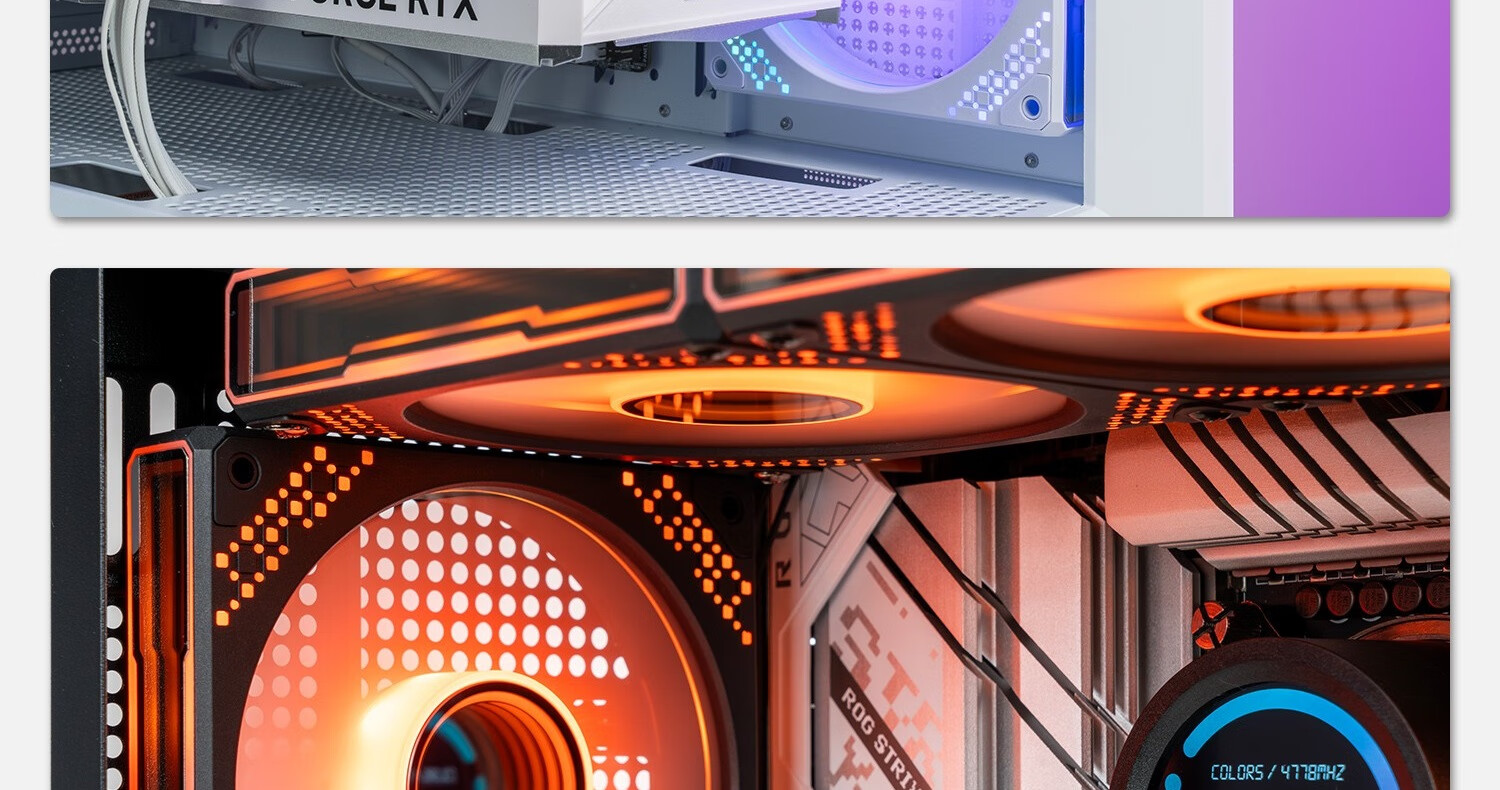 Компьютерный корпус Aigo Aurora Z15 White Anti-Leaf ARGB, 120 мм, с подсветкой, контролем температуры, ШИМ