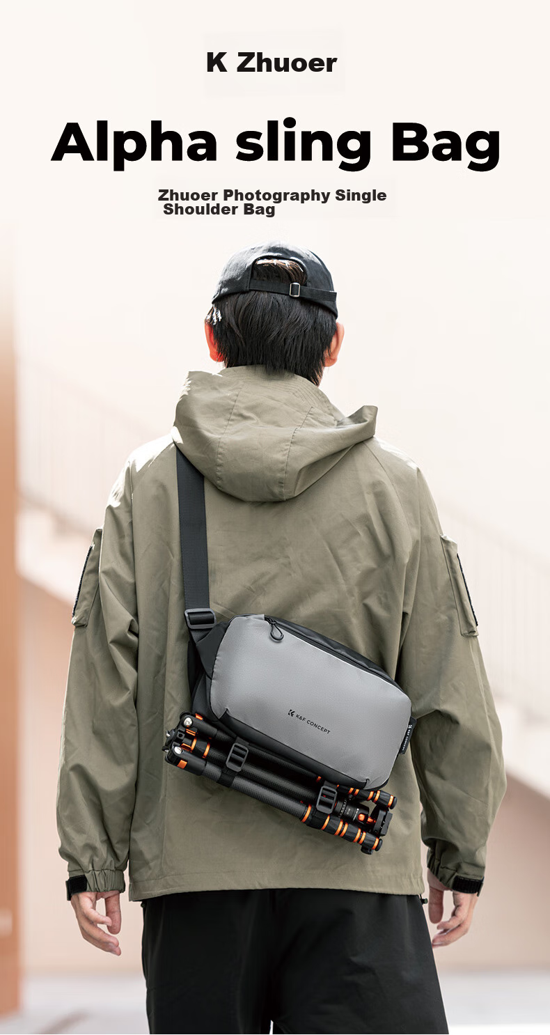 Рюкзак для фототехники K&F CONCEPT Zhuoer, сумка через плечо для цифровых зеркальных и беззеркальных камер, портативная сумка для хранения на открытом воздухе