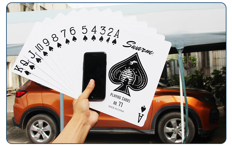 Колода игральных карт Wangjing Poker, 9x увеличенных карт для покера, Техасский холдем, большие карты для игры в покер для хайстейк игр, креативные аксессуары для настольных игр с комфортным ощущением
