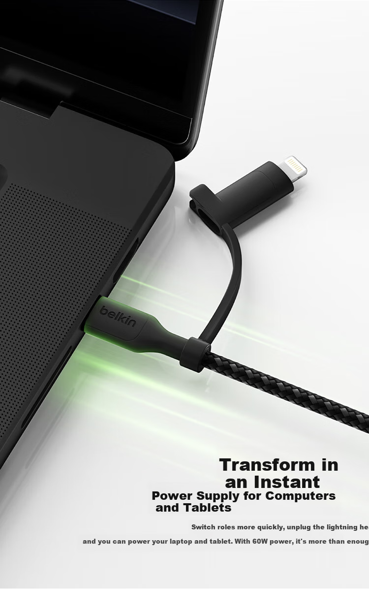 Кабель Belkin CAC003 Type-C to Type-C, 1.5 м, белый