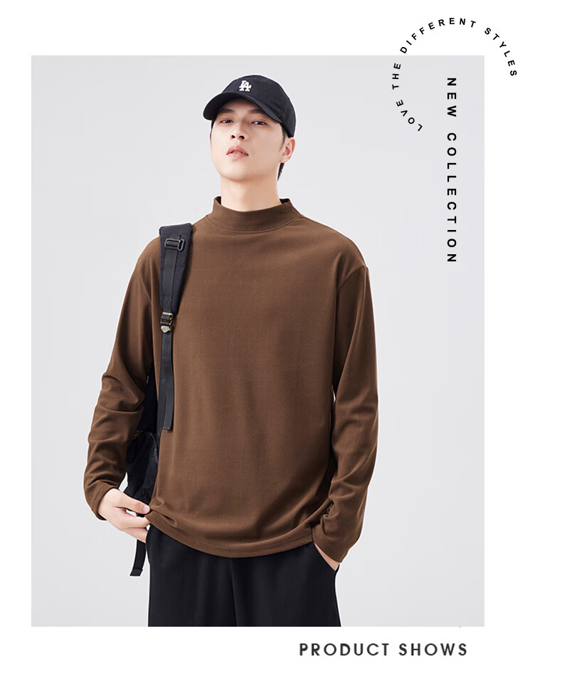 Мужская термофутболка Jeanswest с полуворотником, плотная база, длинный рукав, черный, размер XL