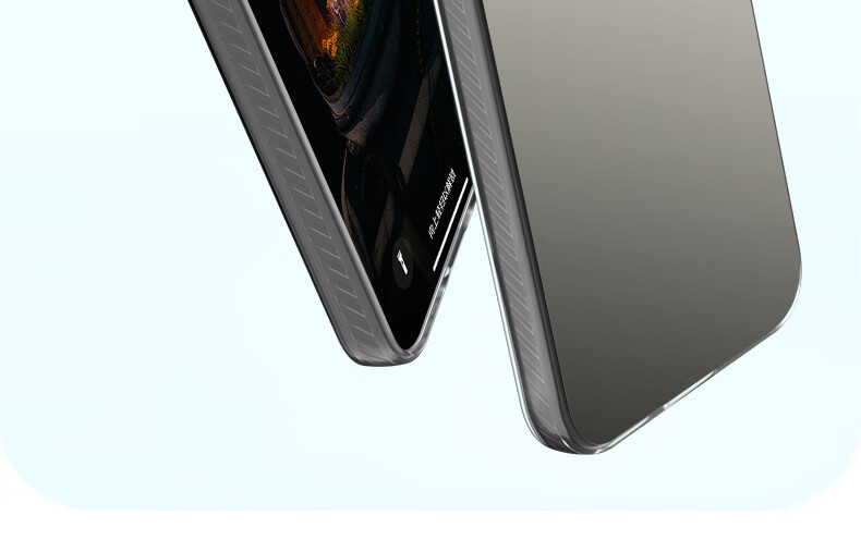 Противоударный чехол Baozou для Huawei Mate70 Pro/Pro+, силиконовый, серый, лазерный градиент