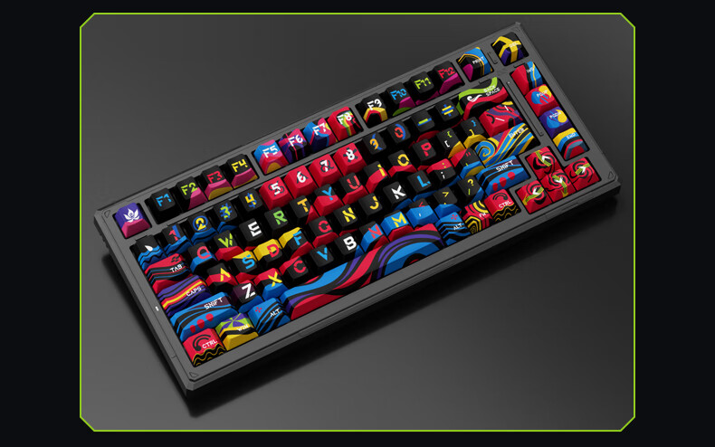 Механическая клавиатура Ikbc K75, 83 клавиши, трехрежимная, RGB-подсветка, беспроводная, Bluetooth, проводная, Xingyue Silent Switches