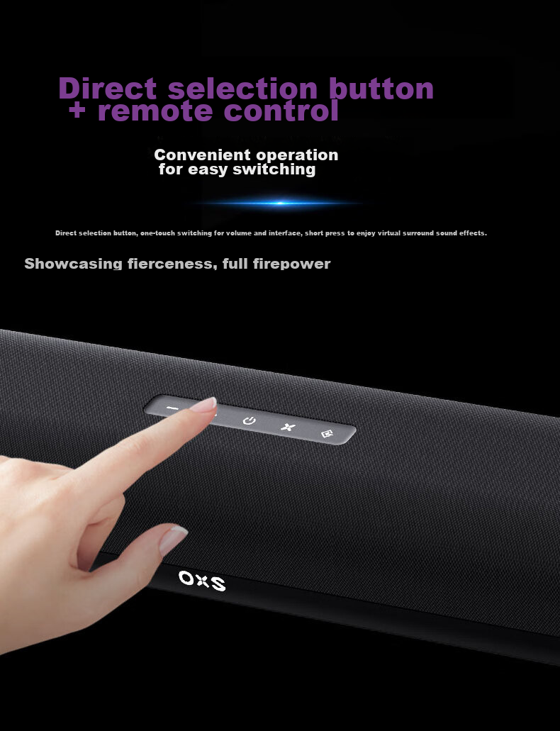 Игровые колонки OXS Thunder Lite S2, виртуальный 7.1.2, стерео, черный