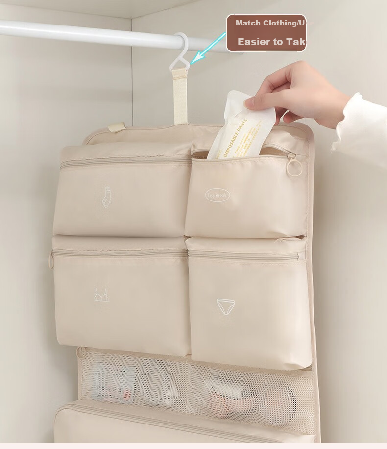Дорожная сумка-органайзер Xinqin для одежды и белья, деловая поездка, подвесная, нейлон