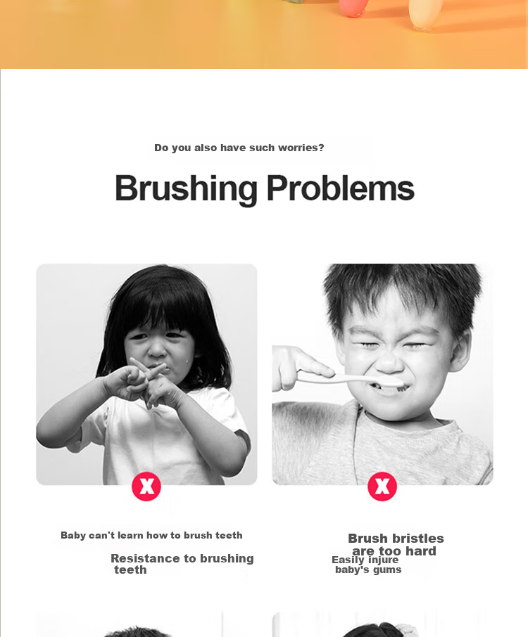Детская зубная щетка BRUSHING BEAR, мягкая, 8 шт., для детей от 3 до 6 лет, с мягкой щетиной, дизайн "Астронавт"