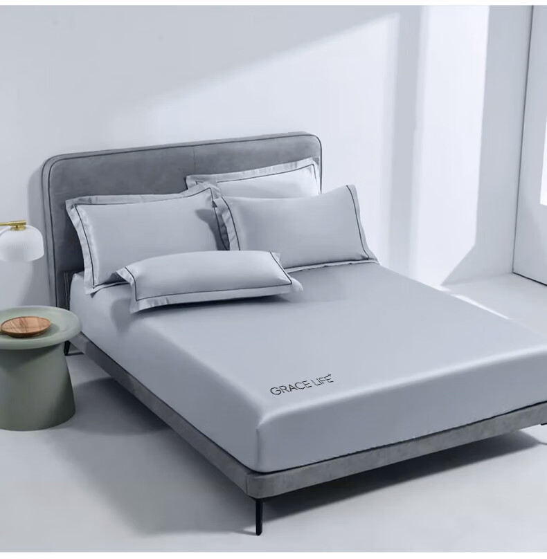 Наматрасник MUJI летний, охлаждающий, размер 180x200 см, из полиэстера, серебристо-серый