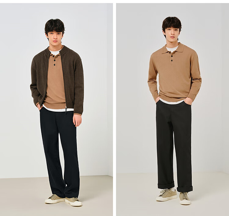 Повседневные брюки Semir для мужчин, модель 109925127102, прямые, на все сезоны, весна-осень, размер L