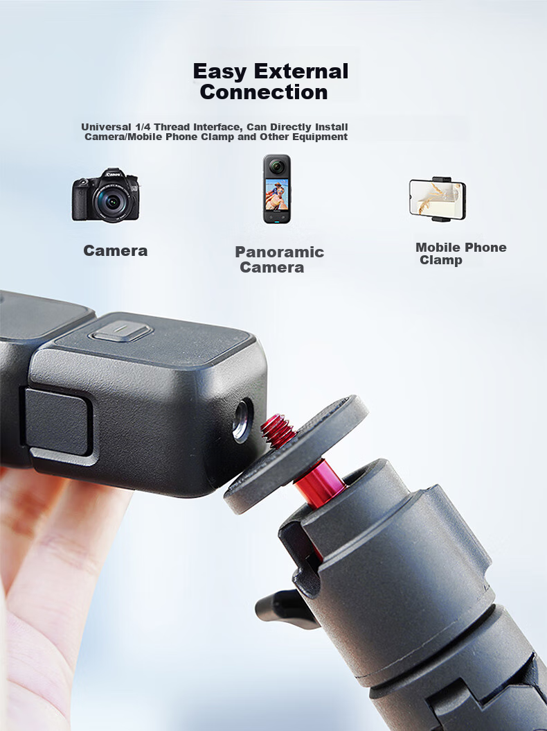Селфи-палка YOUFES, штатив для DJI Osmo Pocket 3, удлинительный стержень для экшн-камеры, стабилизатор, ручной штатив, 31 см