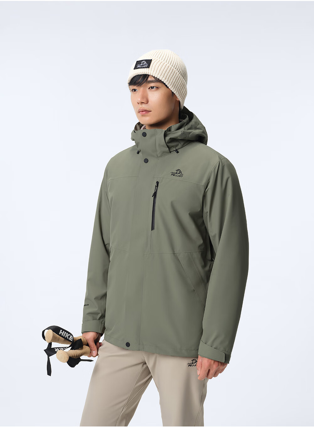 Куртка Pelliot Shanye Classic 3.0 трехслойная мужская и женская, зимнее теплое пальто, горный пурпурный, размер M