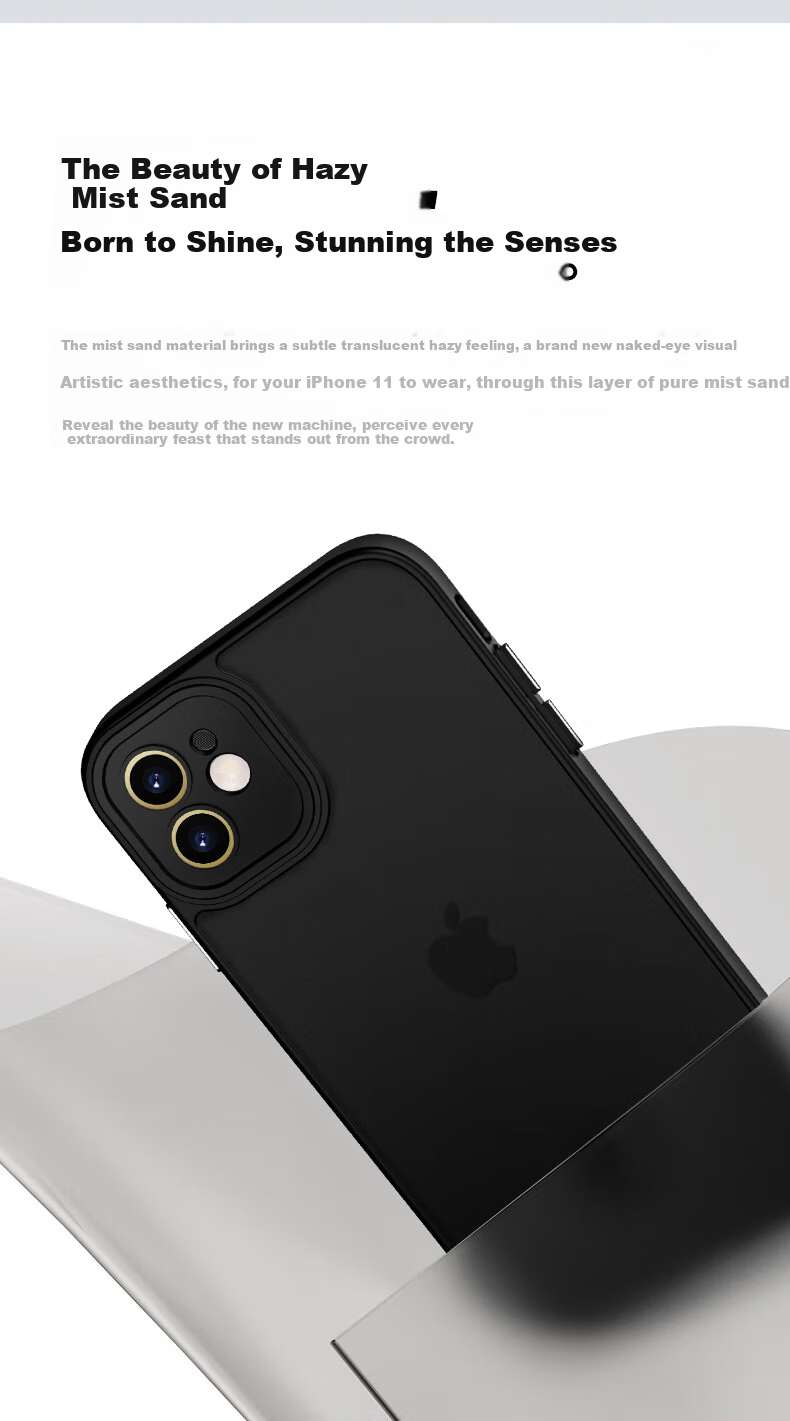 KEKLLE Чехол для iPhone 12, полупрозрачный матовый, розовый