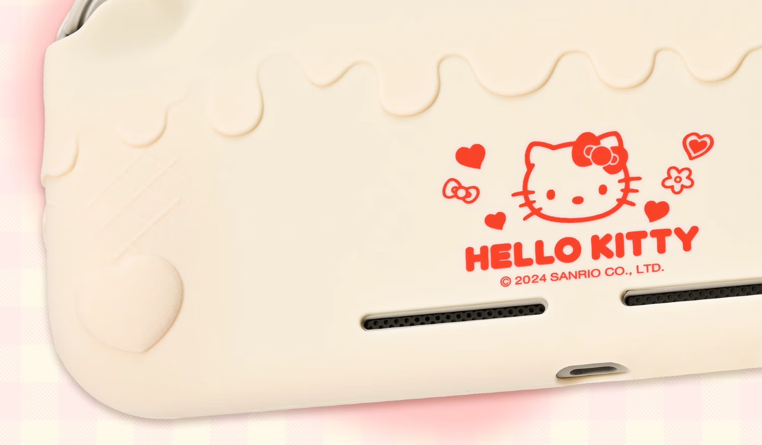 Защитный чехол Jixiang для Nintendo Switch Lite, полный комплект с колпачками для джойстиков, силиконовый, официальный, Sanrio Co-Branded, противоударный