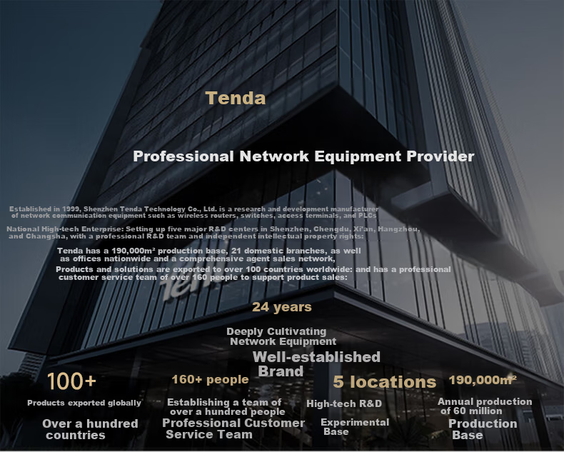Wi-Fi роутер Tenda BE3600 Yunxiao, WiFi 7, гигабитный, Mesh, усилитель сигнала