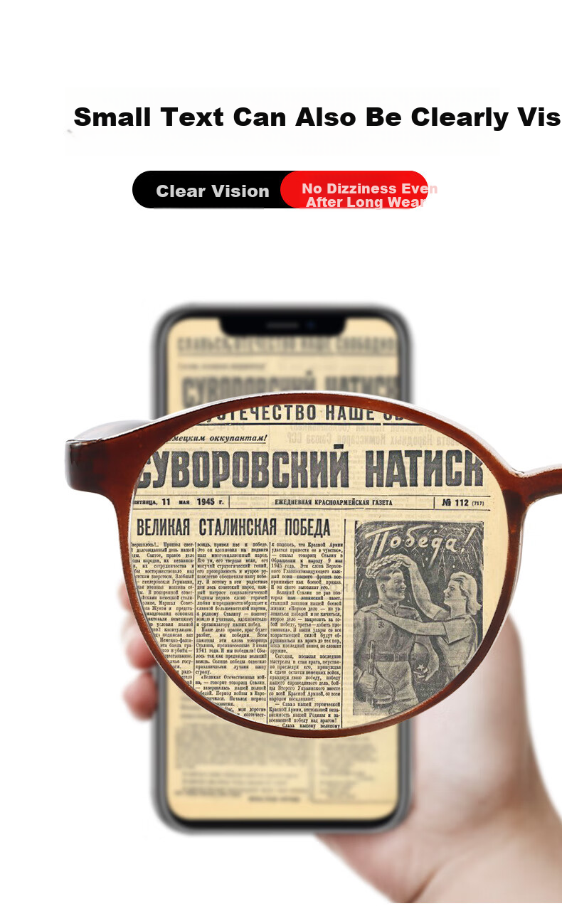 Очки для чтения DRATRA HD для пожилых, унисекс, стильная классическая ультралегкая круглая оправа, портативные, удобные, без диоптрий
