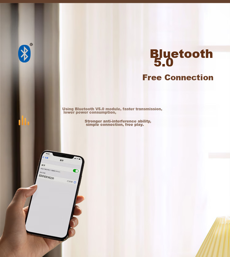 Портативная колонка EDIFIER M230 Limited Edition, ретро-дизайн, Bluetooth 5.0, деревянный корпус, подарочный набор