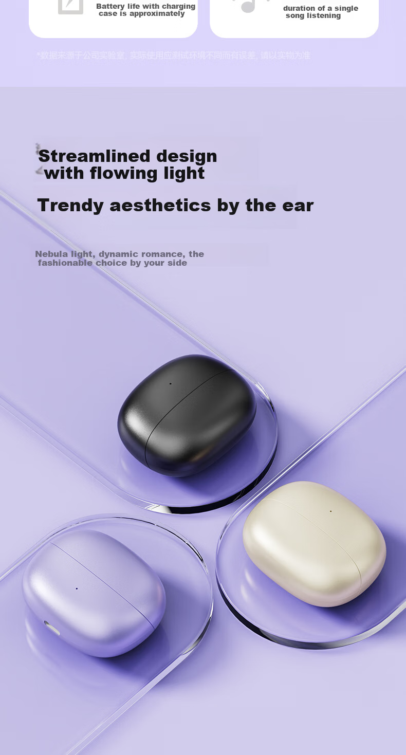 Беспроводные наушники Guiyin T16, Bluetooth 5.4, открытого типа, шумоподавление, спортивные, черные
