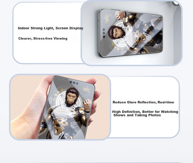 Защитное стекло BLUEO для Huawei Mate 70 Pro/70 Pro+/Mate 70 RS Porsche Design, AR, полное клеевое покрытие, высокая четкость, антибликовое, пыленепроницаемая установка