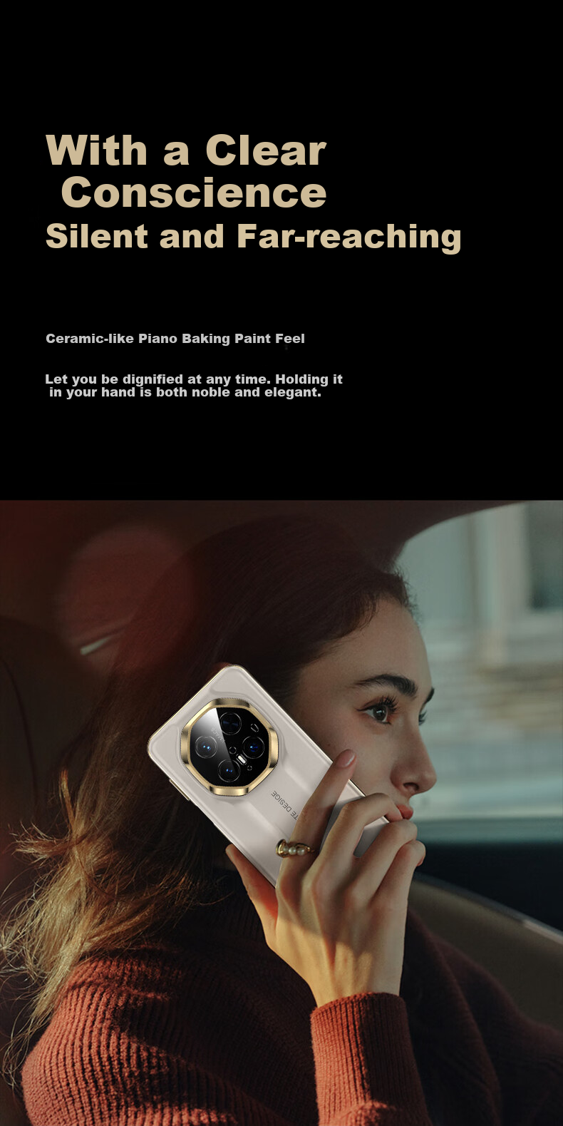 Чехол IM-CHEN для Huawei Mate70 RS, Mate70 Pro, Pro+, Porsche Piano Baked Paint, белый, защита от падения, противоударный, стиль бизнес