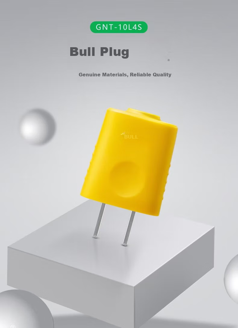 Розетка с заземлением BULL GNT-10L4S, 2P, 10А, 250В, IP55, беспроводная