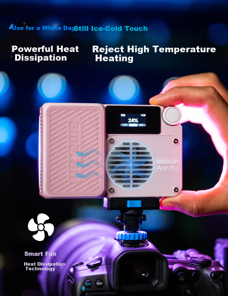 Светодиодный осветитель Aputure Amaran Ace 25c, полноцветный, 25 Вт, ручной портативный