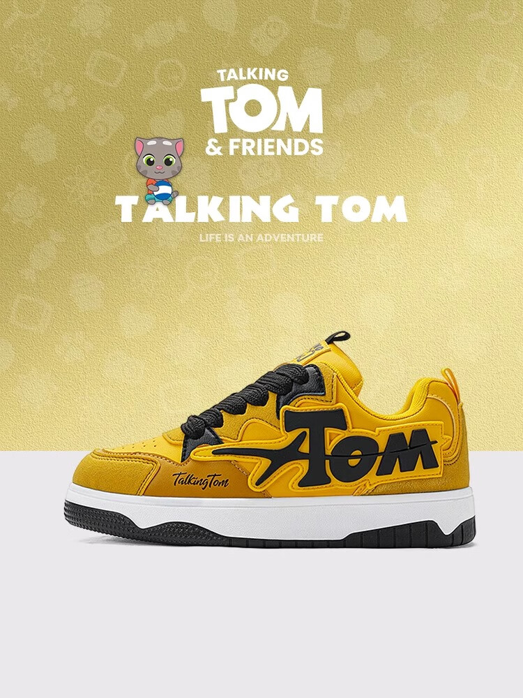 Кроссовки TalkingTom мужские и женские, спортивные повседневные, утепленные флисом, цвет Электрический желтый, размер 38