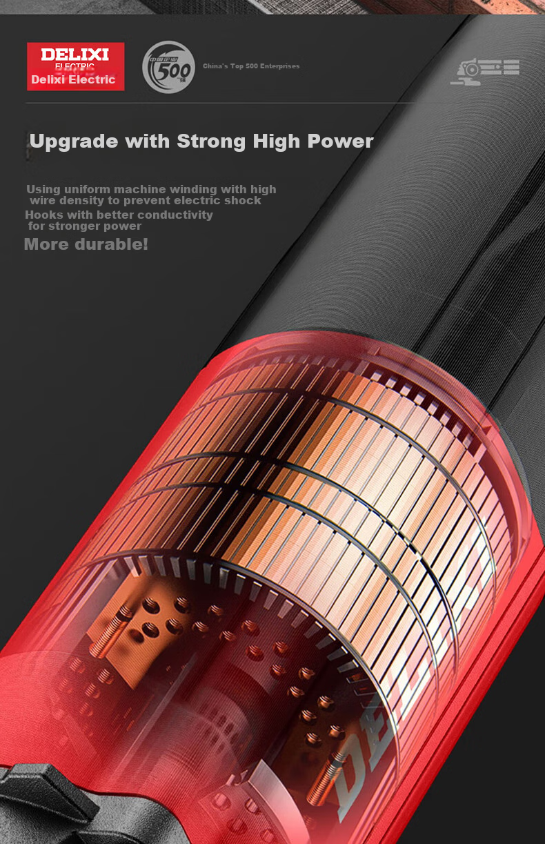 Угловая шлифмашина DELIXI ELECTRIC, многофункциональная, 1100 Вт, 100 мм
