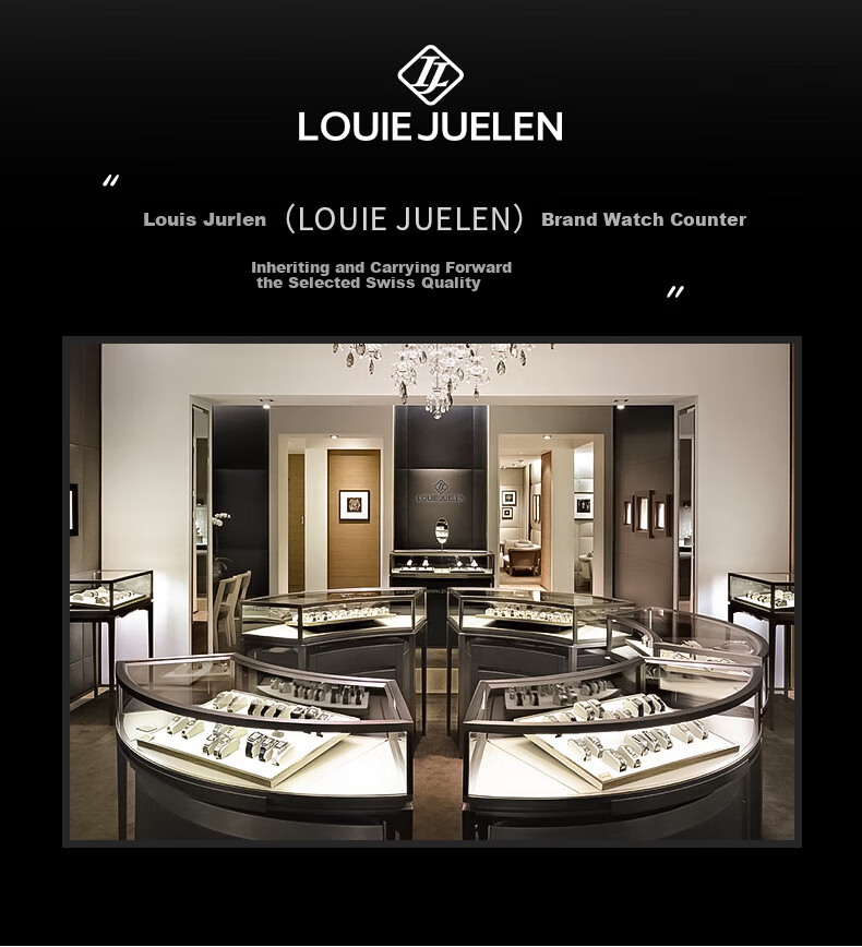 LOUIE JUELEN Starry Sea Мужские механические часы с автоподзаводом, скелетон, Подарок на Рождество