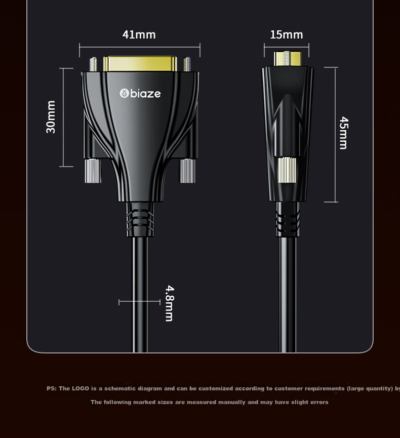 Кабель BIAZE Fiber Optic DVI 24+1, 30 метров, цифровой кабель высокой четкости DVI-D для компьютера, ноутбука, видеокарты, монитора, проектора