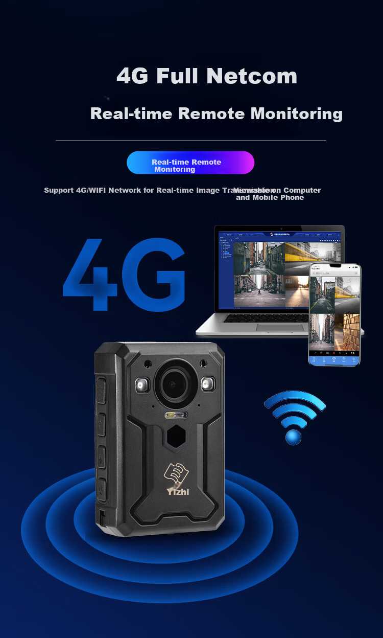 Видеорегистратор Yizhi 4G для правоохранительных органов, удаленное управление в реальном времени, бесплатное позиционирование платформы, интерком, HD F8, 128 ГБ
