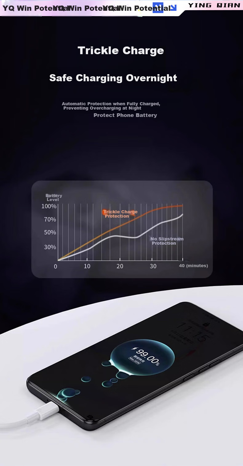 Кабель YINGQIAN для Huawei Type-C, 6A, 2 метра, быстрая зарядка 100W/88W/66W/50W, для Huawei P80/70/60/50 Nova 14/13/12/11/10 Mate 70/60/50/40 Pro
