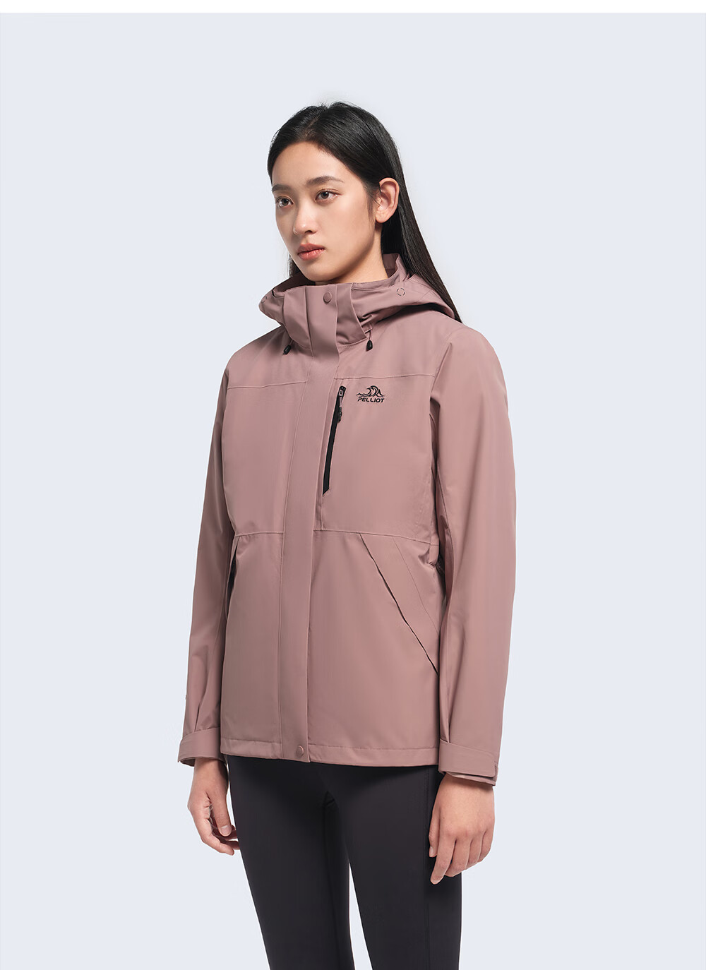 Куртка Pelliot Shanye Classic 3.0 трехслойная мужская и женская, зимнее теплое пальто, горный пурпурный, размер M