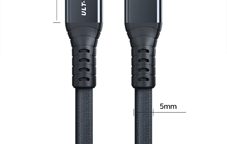 Кабель-удлинитель ULT-unite Thunderbolt 5, мама-папа, 16K HD, 120 Гбит/с, 240 Вт, 0.8 м