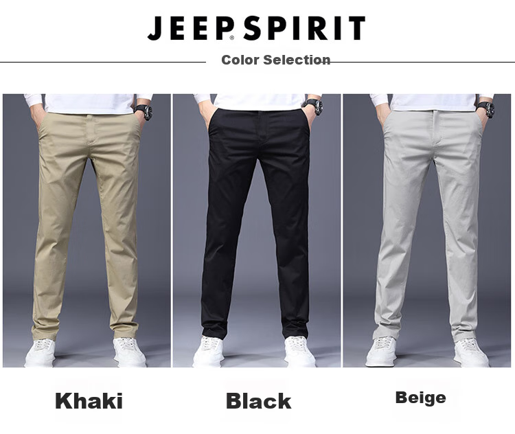 Мужские повседневные брюки JEEP SPIRIT, свободного кроя, прямые, бежевые, размер 32