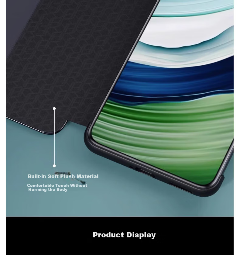 Чехол-книжка ZhengJian для Huawei Mate 70, натуральная кожа, черный, с окном для просмотра, защита от падений, бизнес-стиль