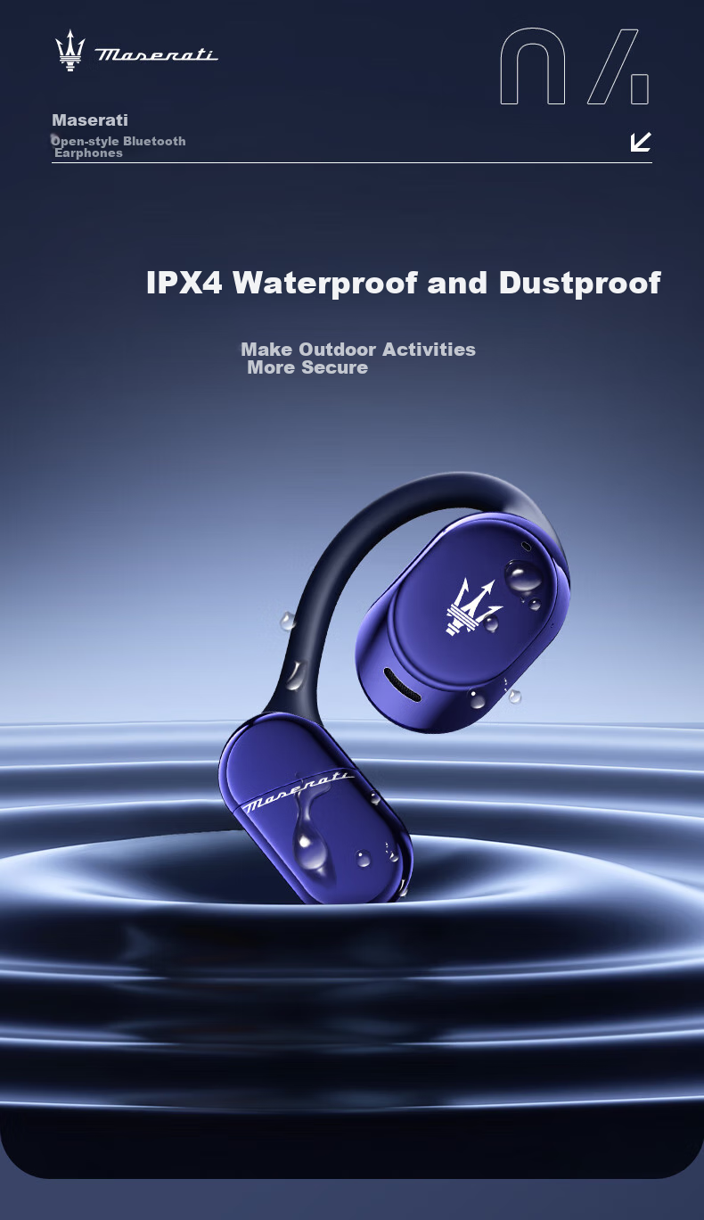 Беспроводные наушники SHINECON Maserati 101 Bluetooth, накладные, с микрофоном, с шумоподавлением, для спорта