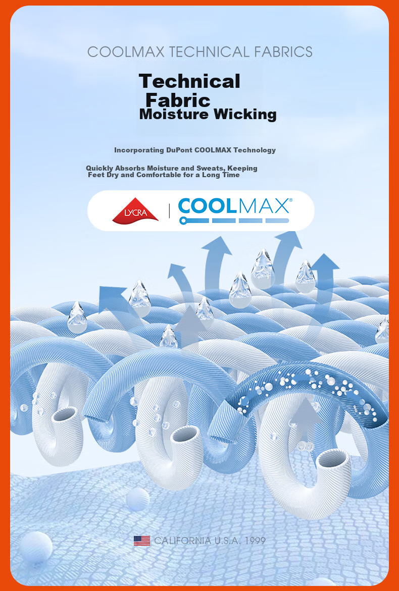 TFO DuPont Coolmax Женские носки для активного отдыха, быстросохнущие спортивные носки для бега, треккинговые носки 2202481, белые, размер один