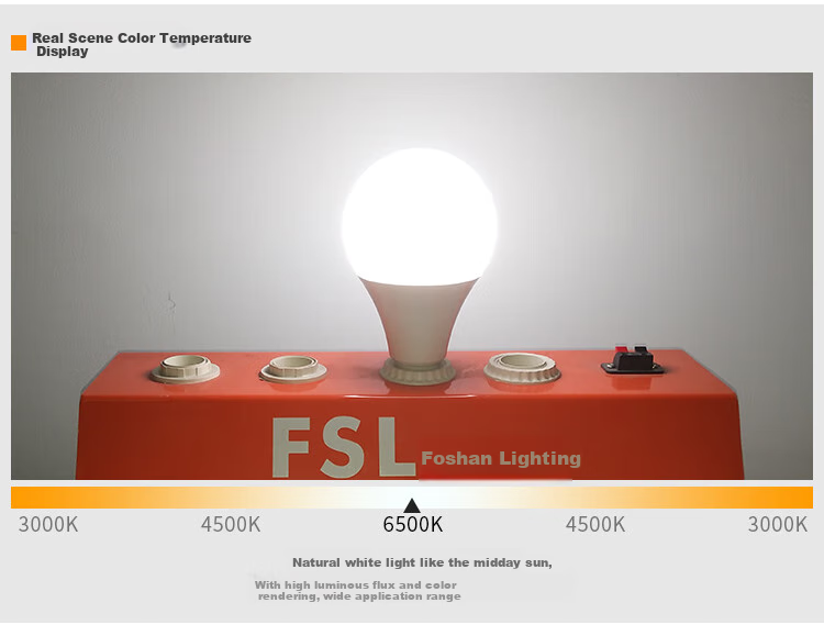 Светодиодная лампа FSL, 24 Вт, цоколь E27, холодный белый свет 6500K