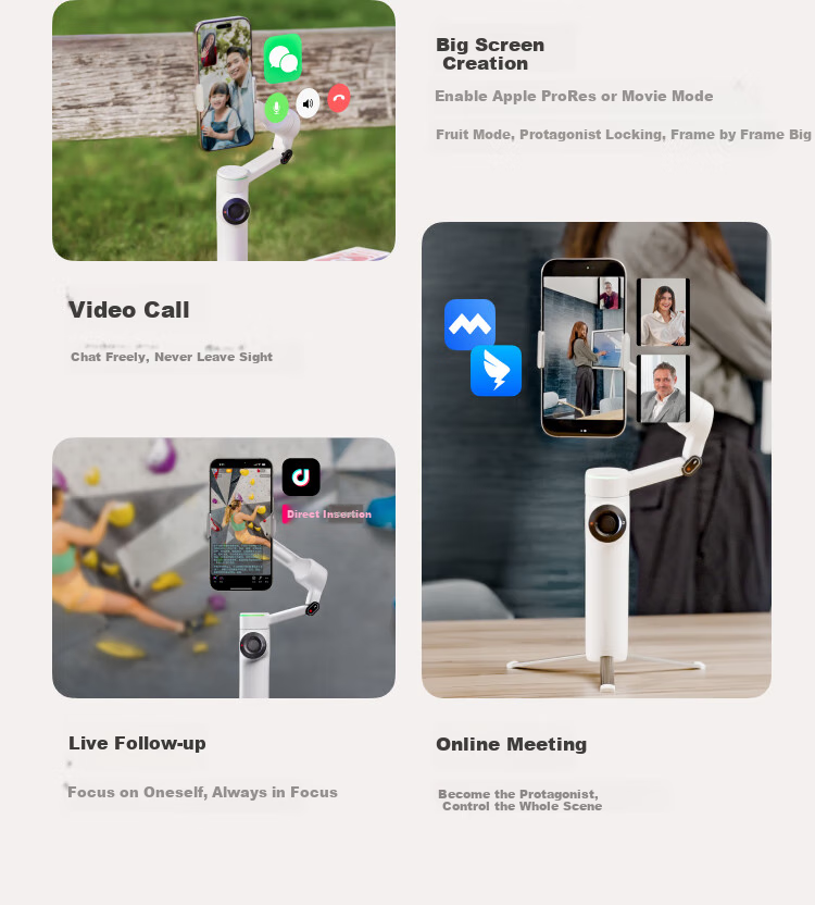 Стабилизатор для смартфона Yingshi Insta360 Flow 2 Pro, ручной AI-трекинг, 3-осевая стабилизация, инструмент для видеоблогов