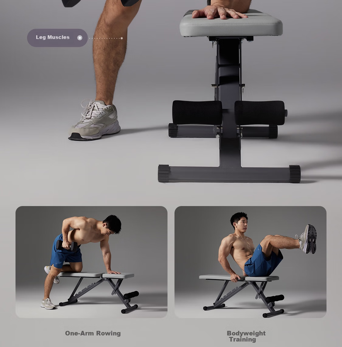 Скамья для фитнеса Keep Adjustable Dumbbell Bench D1 Professional Edition, складная, многофункциональная