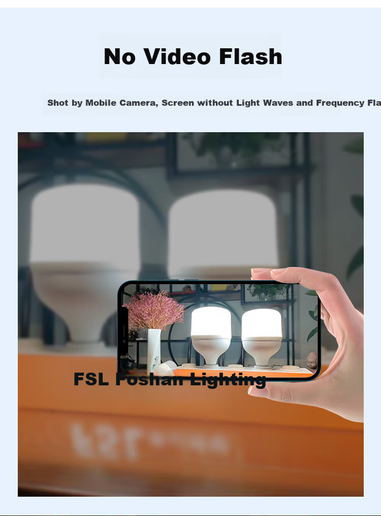 Светодиодная лампа FSL T70, 15 Вт, 6500K, E27, холодный белый свет, цилиндрическая форма