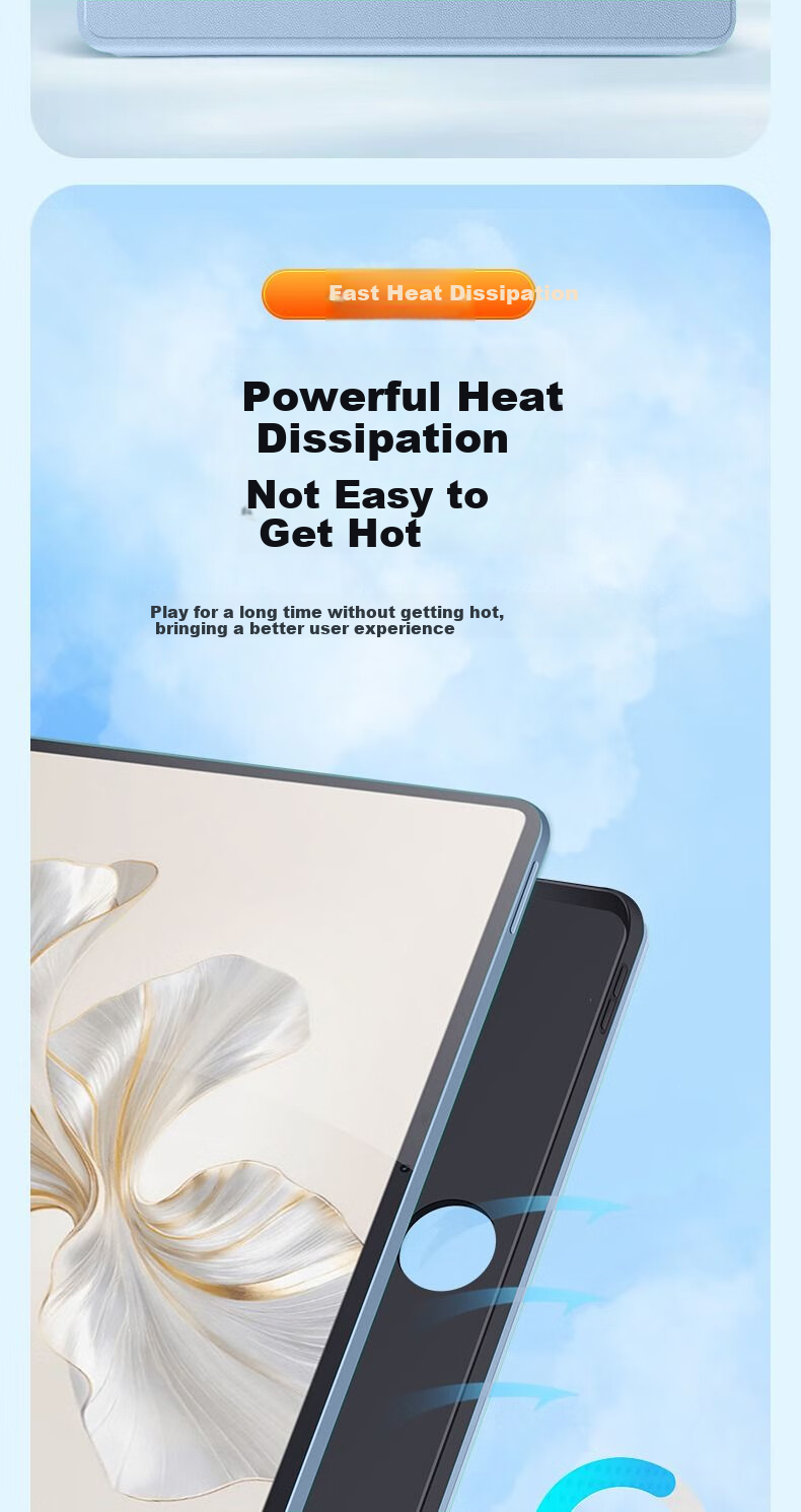 Чехол-книжка HBOALG для Honor 9, 12.1 дюйма, черный