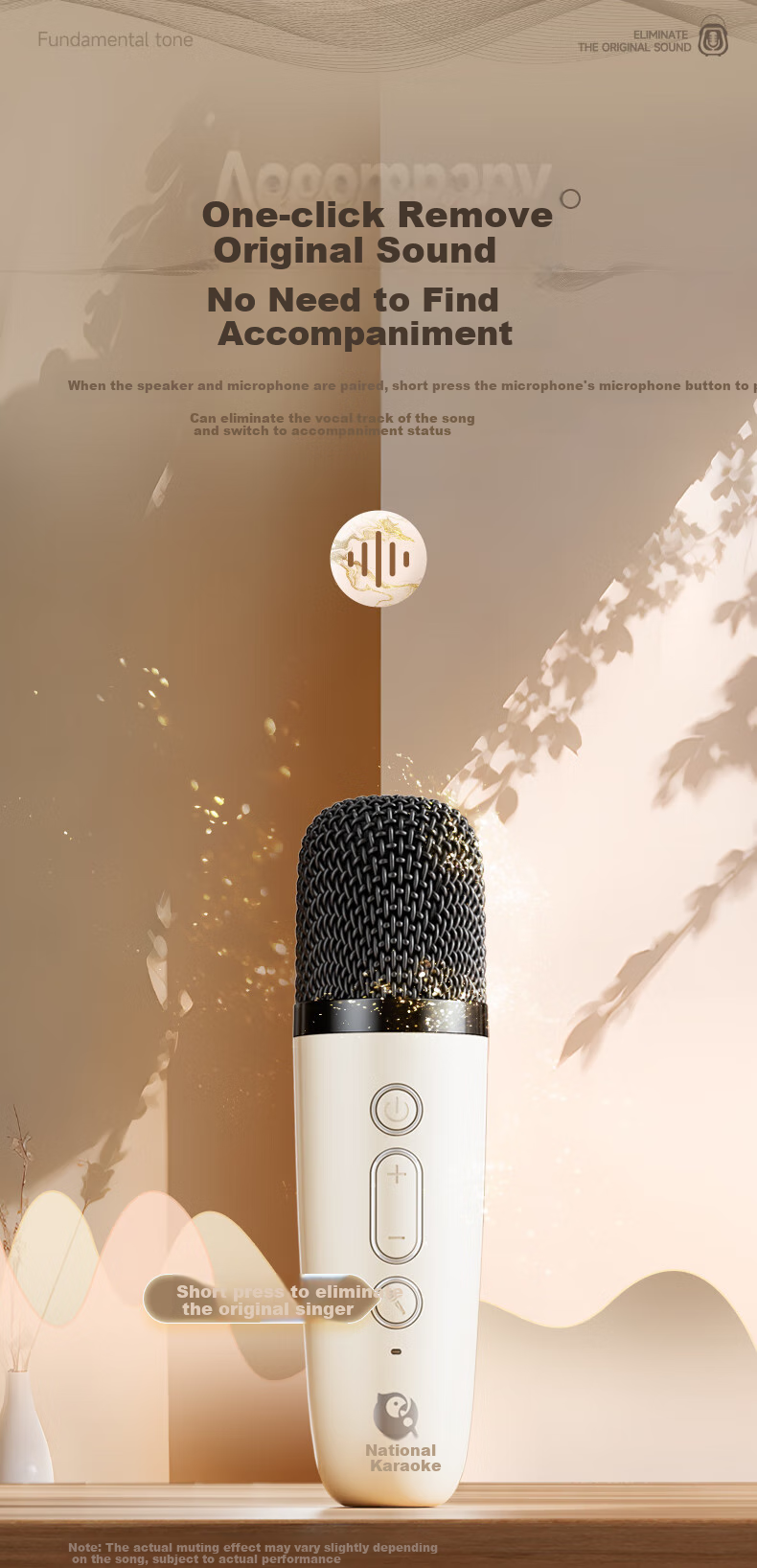 Умный микрофон-колонка Xiaodu MZ32, портативный, для караоке, с Bluetooth 5.3, 5 Вт, 1200 мАч, Type-C, с подсветкой, 2 микрофона