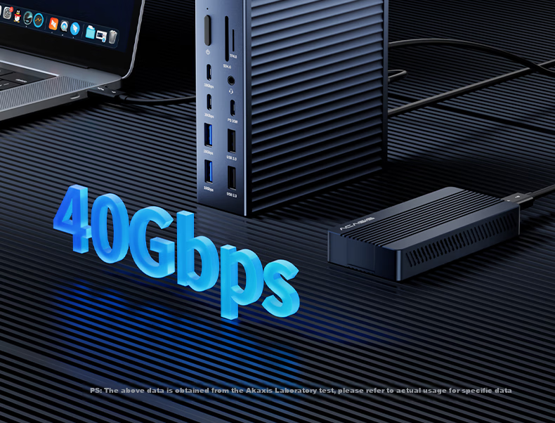 Док-станция Acasis USB4, 40 Гбит/с, 8K, 3 дисплея, 2.5G Ethernet, HDMI, для Mac Mini/M1/M2/M3/M4 Pro/Max DS-9007