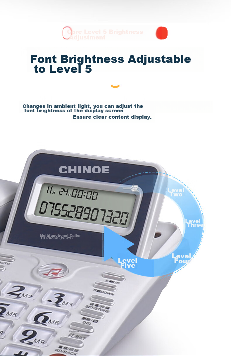 Стационарный телефон CHINO-E W529 белый