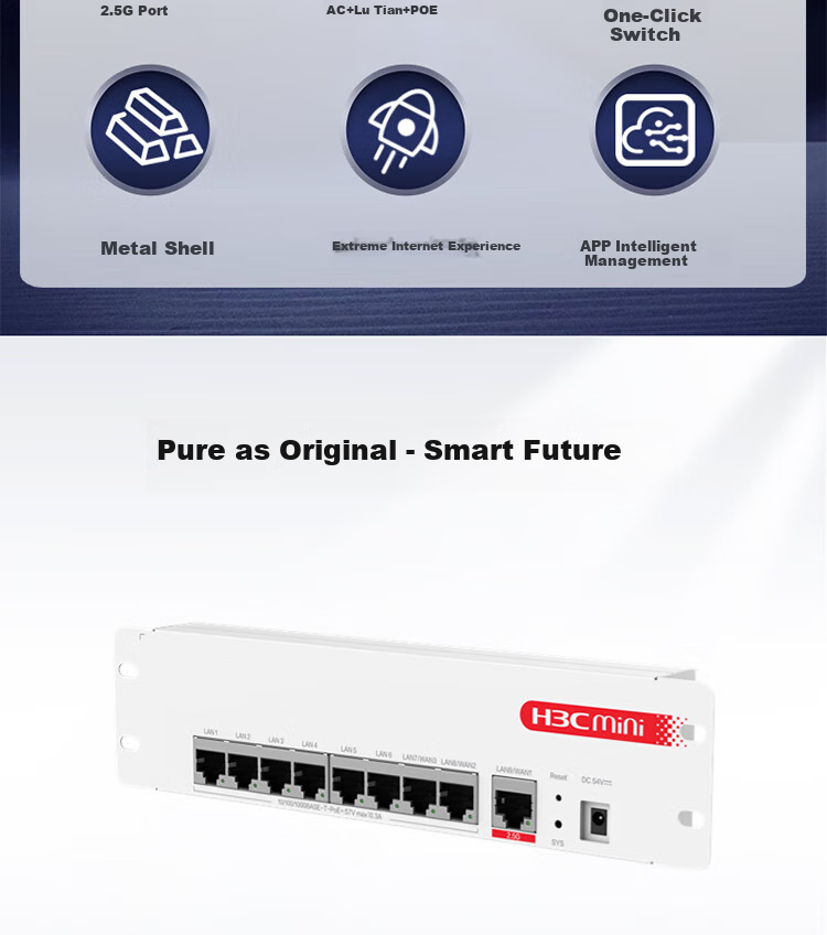 H3C AC1109L-P-U: 9-портовый PoE-маршрутизатор с гигабитными портами 2.5G